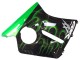 1996-2007 Honda CBR1100XX Blackbird Motorcycle Fairing - Glossy Black Green Flame UK Manufacturers