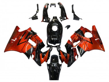 1991-1994 Honda CBR600 F2 Motorcycle Fairings - Orange Glossy Black UK Manufacturers