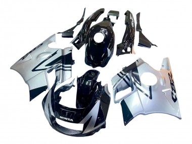 1991-1994 Honda CBR600 F2 Motorcycle Fairings - Silver Glossy Black UK Manufacturers