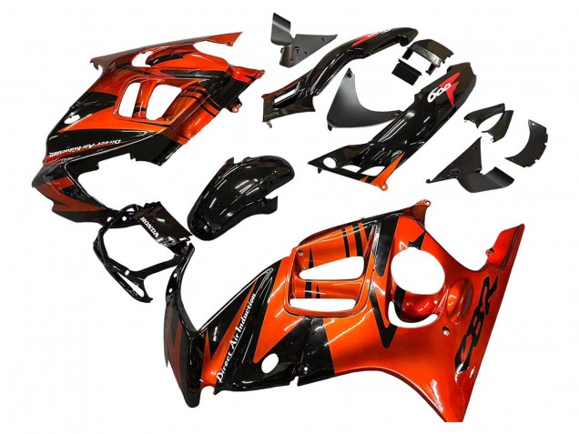1995-1996 Honda CBR600 F3 Motorcycle Fairings - Orange Glossy Black UK Manufacturers