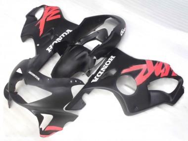 1999-2000 Honda CBR600 F4 Motorcycle Fairings - Matte Black Pink Decals UK Manufacturers
