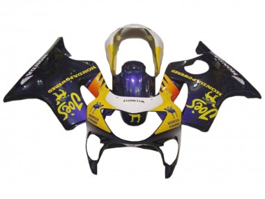 1999-2000 Honda CBR600 F4 Motorcycle Fairings - White Yellow Glossy Black Joes UK Manufacturers