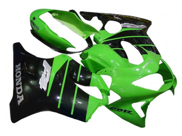 1999-2000 Honda CBR600 F4 Motorcycle Fairings - Green Glossy Black UK Manufacturers