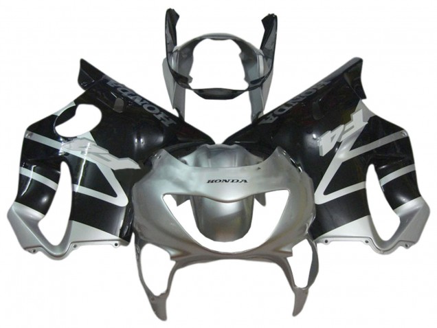 1999-2000 Honda CBR600 F4 Motorcycle Fairings - Silver Glossy Black UK Manufacturers