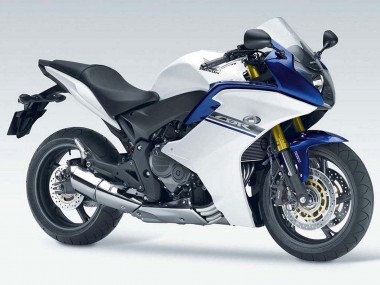 2011-2013 Honda CBR600F Motorcycle Fairings - White Blue UK Manufacturers