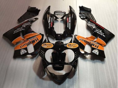 1992-1993 Honda CBR900RR 893 Motorcycle Fairings - Glossy Black Orange Hm Plant UK Manufacturers