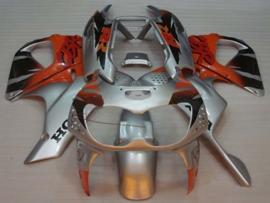 1992-1993 Honda CBR900RR 893 Motorcycle Fairings - Silver Orange Glossy Black UK Manufacturers