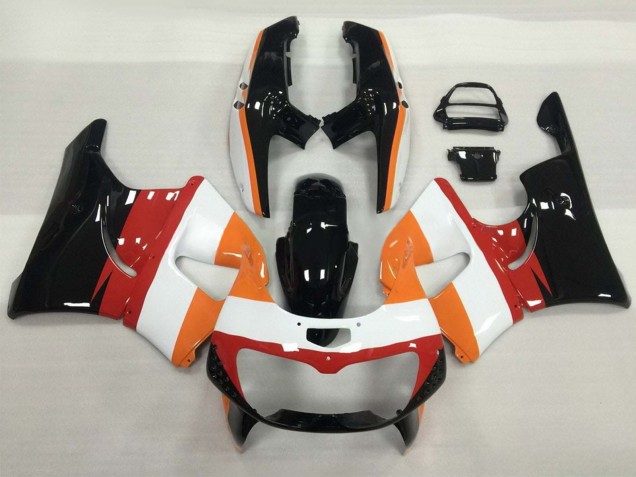 1994-1995 Honda CBR900RR 893 Motorcycle Fairings - Orange White Red Glossy Black UK Manufacturers