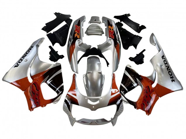 1996-1997 Honda CBR900RR 893 Motorcycle Fairings - Silver Red Glossy Black UK Manufacturers