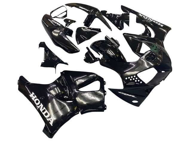 1998-1999 Honda CBR900RR 919 Motorcycle Fairings - Glossy Black White Decals UK Manufacturers