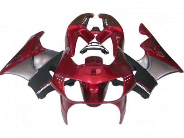 1998-1999 Honda CBR900RR 919 Motorcycle Fairings - Dark Red Black Grey UK Manufacturers