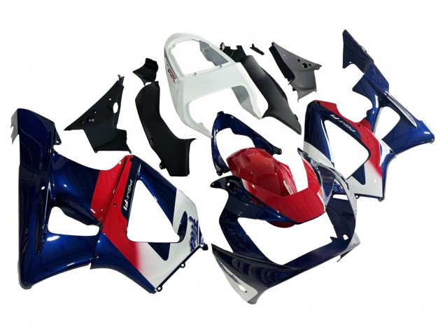 2000-2001 Honda CBR900RR 929 Motorcycle Fairing - White Red Blue UK Manufacturers