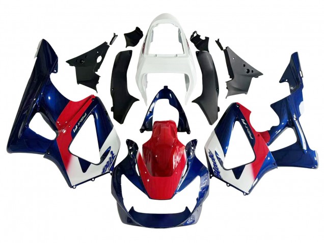 2000-2001 Honda CBR900RR 929 Motorcycle Fairing - White Red Blue UK Manufacturers
