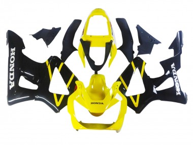 2000-2001 Honda CBR900RR 929 Motorcycle Fairings - Yellow Glossy Black UK Manufacturers