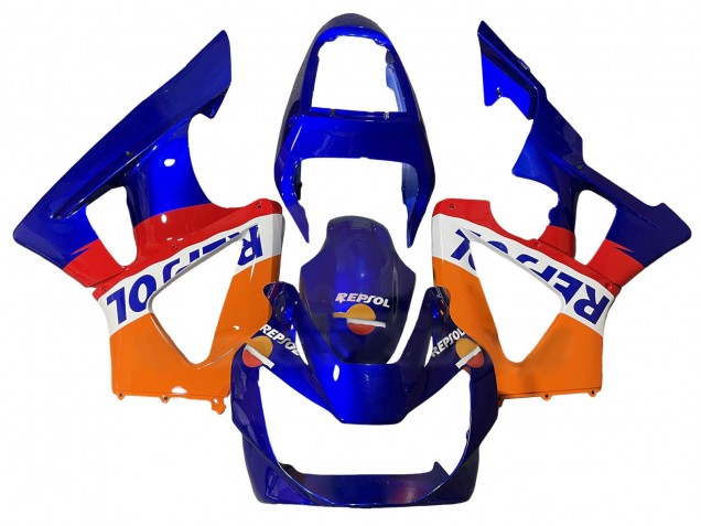 2000-2001 Honda CBR900RR 929 Motorcycle Fairings - Orange White Red Blue Repsol UK Manufacturers