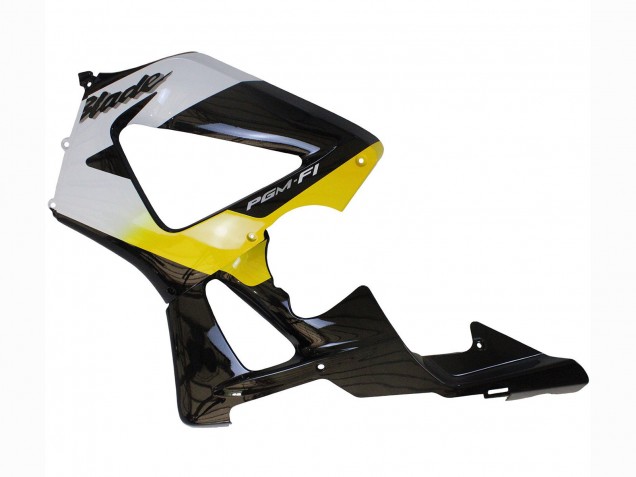 2000-2001 Honda CBR900RR 929 Motorcycle Fairings - White Yellow Glossy Black UK Manufacturers