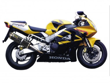 2000-2001 Honda CBR900RR 929 Motorcycle Fairings - Yellow Dark Blue UK Manufacturers