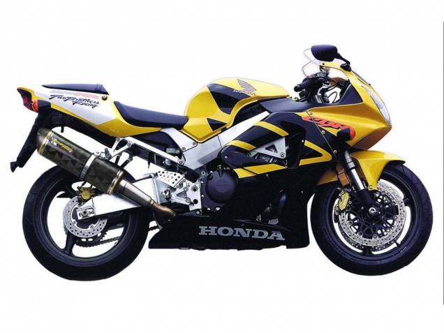 2000-2001 Honda CBR900RR 929 Motorcycle Fairings - Yellow Dark Blue UK Manufacturers