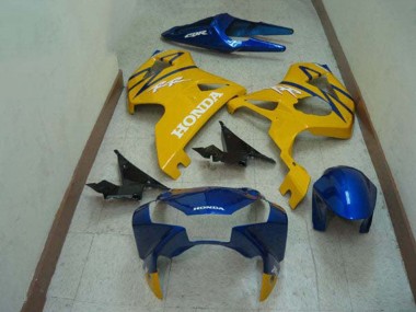 2002-2003 Honda CBR900RR 954 Motorcycle Fairings - Blue Yellow UK Manufacturers