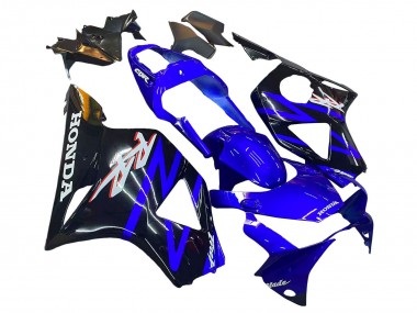 2002-2003 Honda CBR900RR 954 Motorcycle Fairing Kits - Blue Glossy Black UK Manufacturers