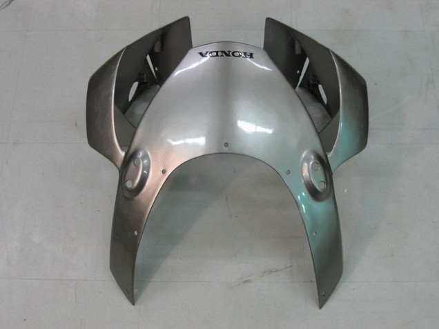 2002-2003 Honda CBR900RR 954 Motorcycle Fairings - Silver Glossy Black UK Manufacturers