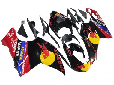 2007-2014 Ducati 848/1098/1198 Motorcycle Fairings - Glossy Black Yellow Blue Red Bull UK Manufacturers