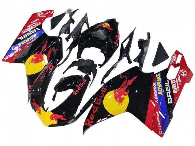 2007-2014 Ducati 848/1098/1198 Motorcycle Fairings - Glossy Black Yellow Blue Red Bull UK Manufacturers