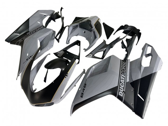 2007-2014 Ducati 848 Motorcycle Fairings - Silver Gold Matte Black UK Manufacturers