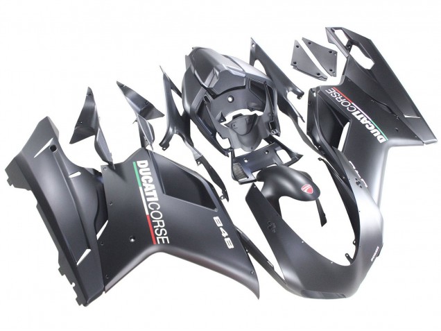2007-2014 Ducati 848 Motorcycle Fairings - Matte Grey UK Manufacturers