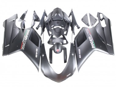2007-2014 Ducati 848 Motorcycle Fairings - Matte Grey UK Manufacturers