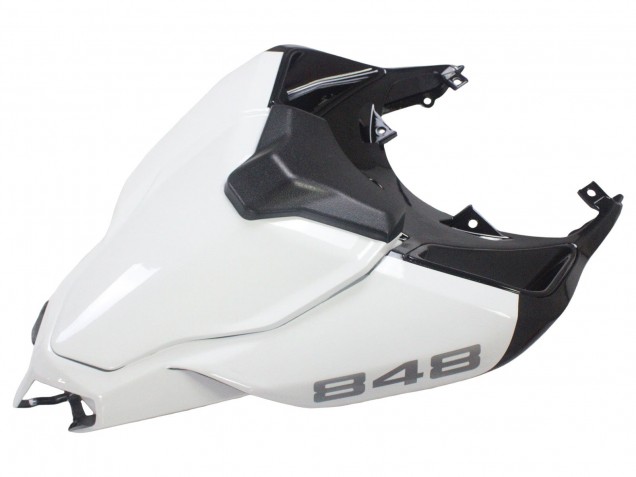 2007-2014 Ducati 848/1098/1198 Motorcycle Fairings - White Glossy Black Corse UK Manufacturers