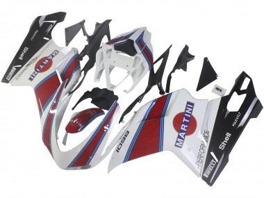2007-2014 Ducati 1098 Motorcycle Fairings - White Red Blue Glossy Black Martini UK Manufacturers