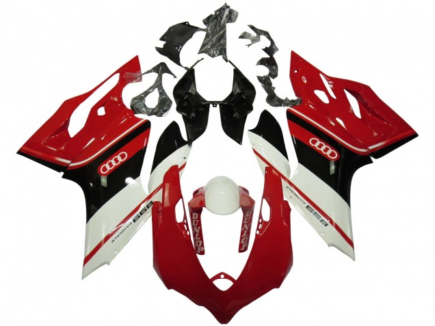 2011-2014 Ducati Panigale 899 Motorcycle Fairings - White Red Glossy Black Dunlop UK Manufacturers