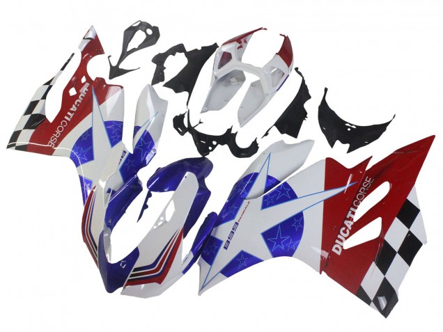 2011-2014 Ducati Panigale 899 Motorcycle Fairings - White Blue Red Black UK Manufacturers