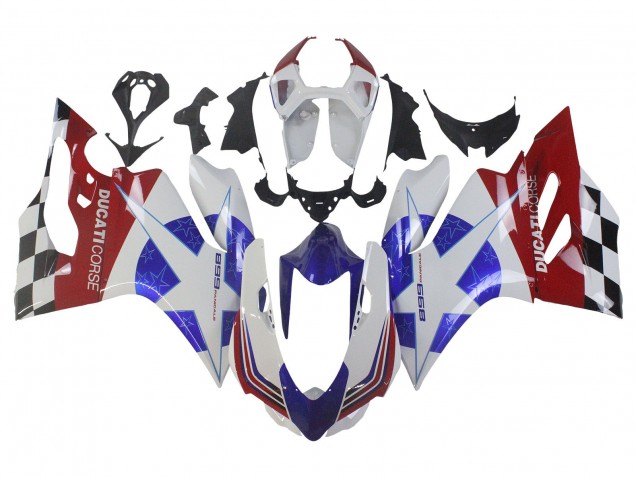 2011-2014 Ducati Panigale 899 Motorcycle Fairings - White Blue Red Black UK Manufacturers