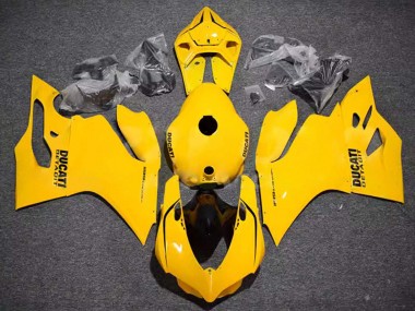 2011-2014 Ducati Panigale 899/1199 Motorcycle Fairings - Glossy Yellow UK Manufacturers