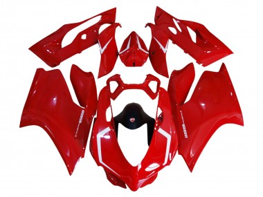 2011-2014 Ducati 1199 Motorcycle Fairing Kits - Red UK Manufacturers