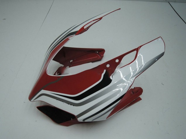 2011-2014 Ducati Panigale 899 Motorcycle Fairing - White Red Glossy Black UK Manufacturers