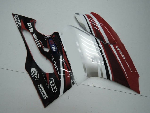 2011-2014 Ducati Panigale 899 Motorcycle Fairing - White Red Glossy Black UK Manufacturers