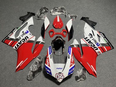 2011-2014 Ducati Panigale 899/1199 Motorcycle Fairings - White Red Blue Glossy Black Flex-Box Valsir 04 UK Manufacturers