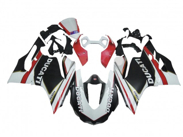 2011-2014 Ducati Panigale 1199 Motorcycle Fairings - White Red Black UK Manufacturers