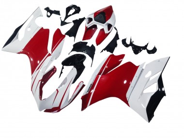 2011-2014 Ducati 1199 Motorcycle Fairings - White Red Glossy Black UK Manufacturers