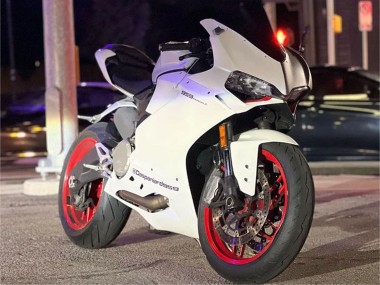 2015-2020 Ducati 959/1299 Motorcycle Fairings - White Purple UK Manufacturers