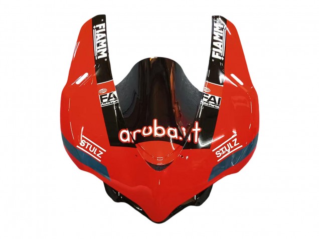 2015-2020 Ducati 959/1299 Motorcycle Fairings - Red Glossy Black Fiamm UK Manufacturers