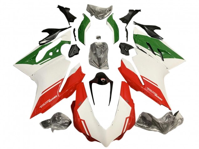 2015-2020 Ducati 959 Motorcycle Fairings - White Red Green UK Manufacturers