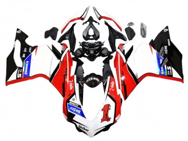 2015-2020 Ducati 959/1299 Motorcycle Fairings - White Red Glossy Black Unibat Flex-Box UK Manufacturers