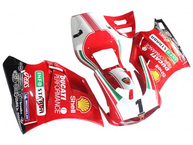 1993-2005 Ducati 748/916/996/998 Motorcycle Fairings - White Red Yellow Green Glossy Black Performance UK Manufacturers