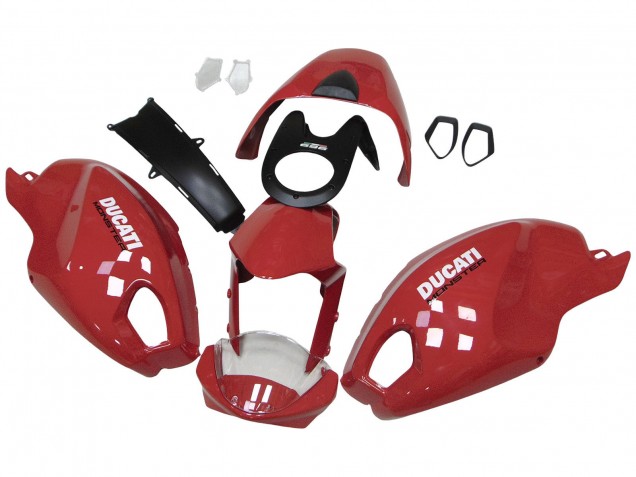 2008-2012 Ducati Monster 696 796 1100 1100S Motorcycle Fairings - Red White UK Manufacturers