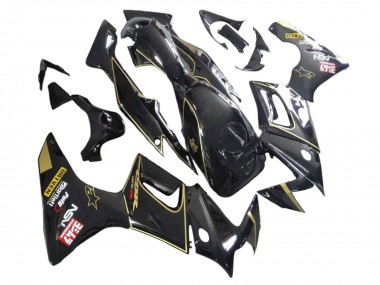 2002-2006 Honda CBR125R Motorcycle Fairings - Glossy Black Gold UK Manufacturers