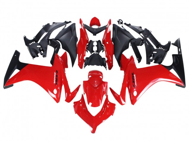 2013-2015 Honda CBR500R Motorcycle Fairings - Red Matte Black UK Manufacturers